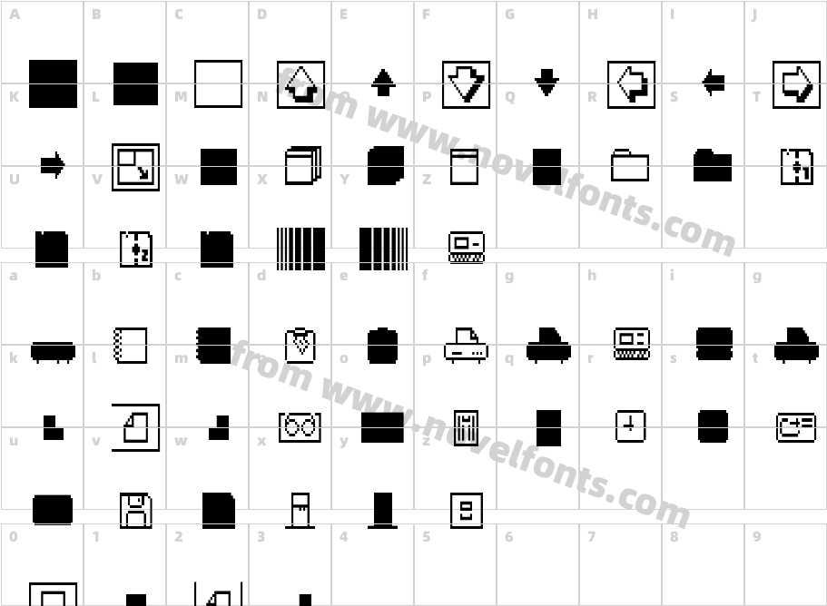 Empty Folders 2X3YCharacter Map