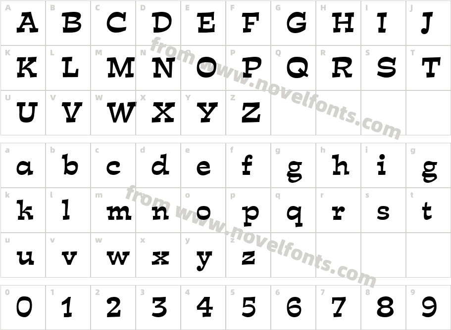 Estro RegularCharacter Map