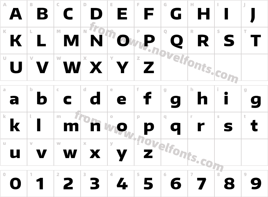 EncodeSansWide-ExtraBoldCharacter Map