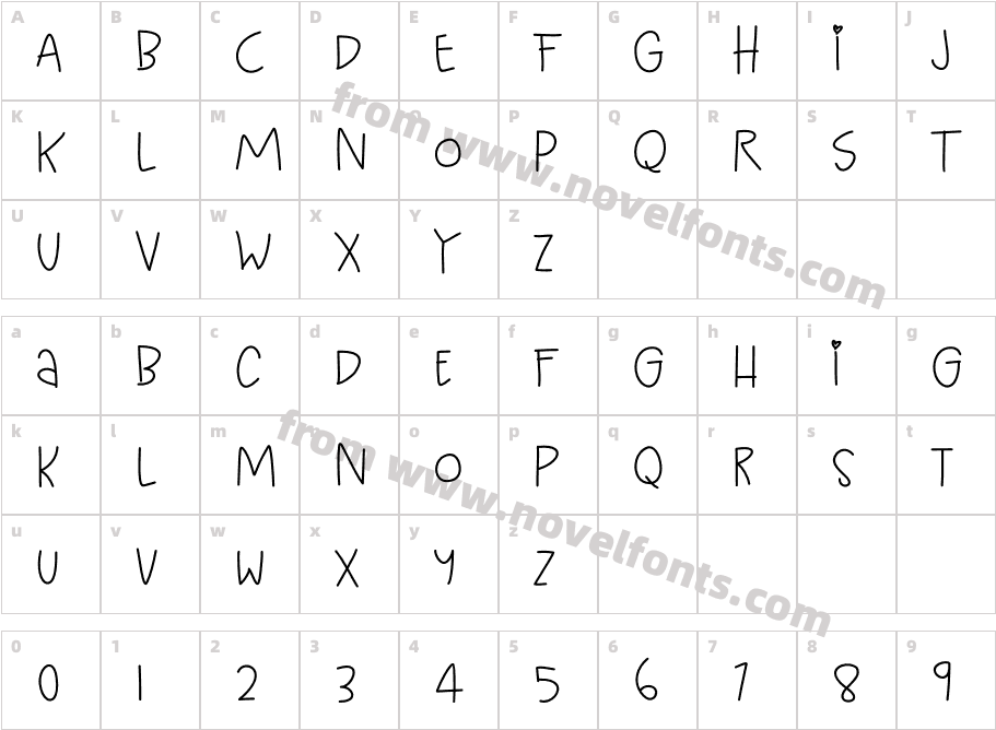 Enjoy Your DayCharacter Map