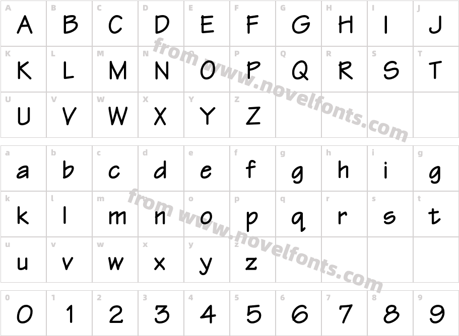 EskizTwoC-BoldCharacter Map