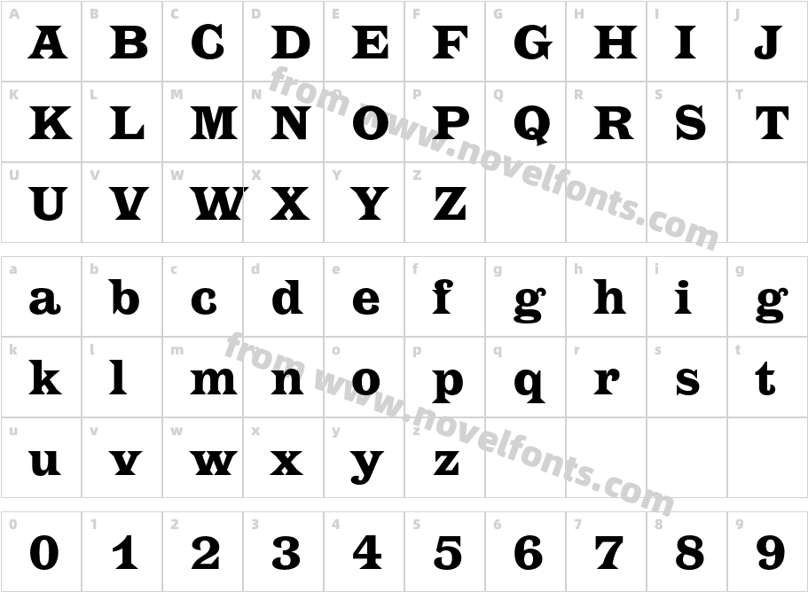 EtienneC-BoldCharacter Map