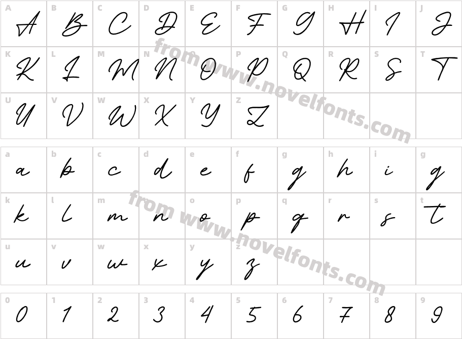 Evening WindCharacter Map