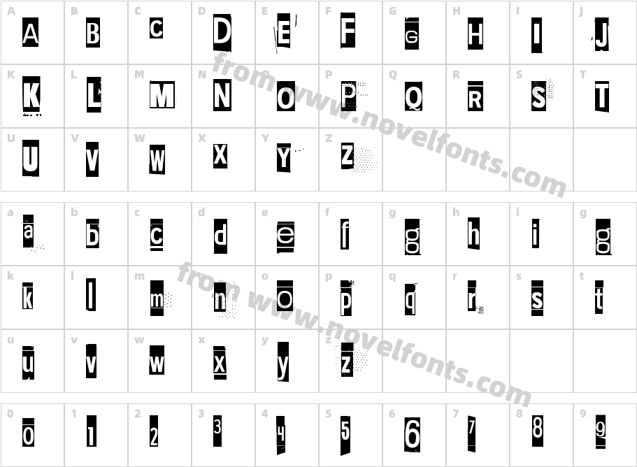 Extraoin Zhurdlyou SilenceCharacter Map