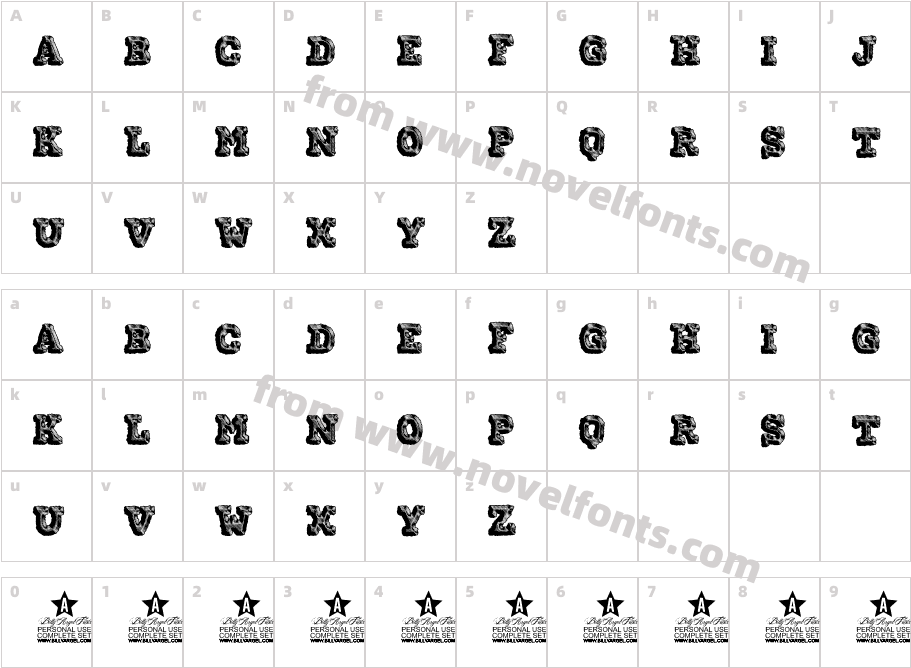 FREAK PERSONAL USECharacter Map