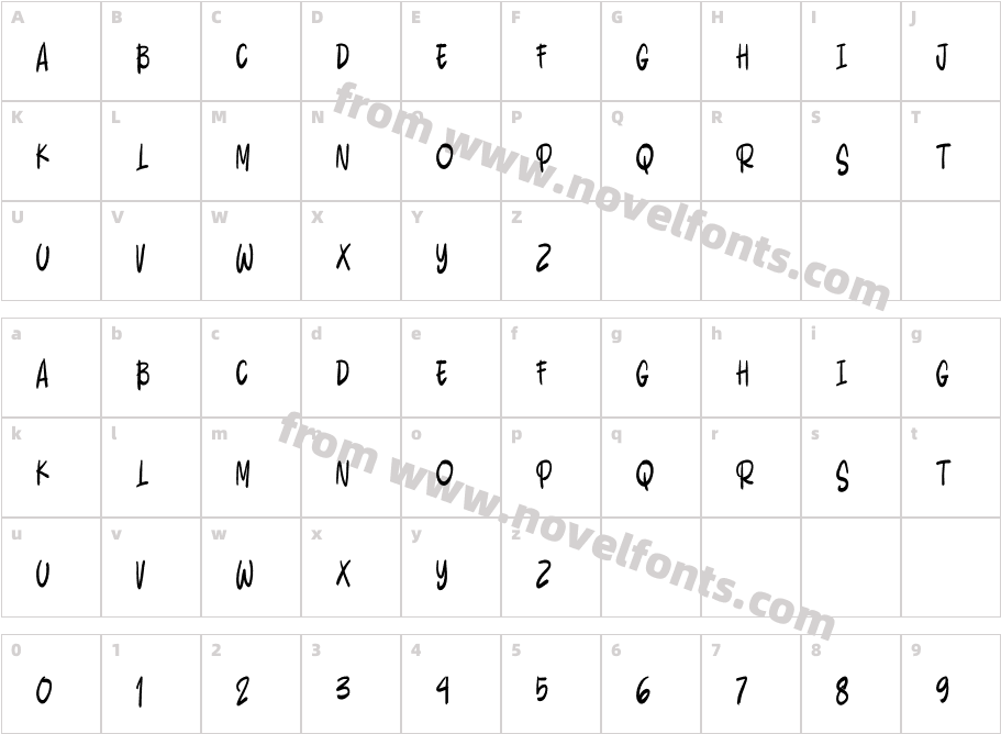 FUNBRUSHCharacter Map