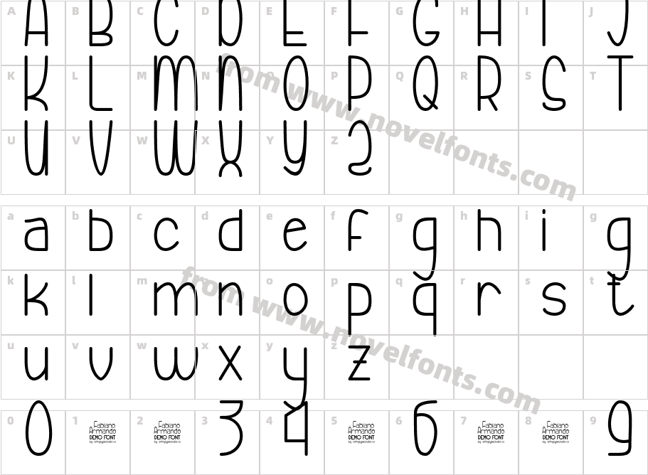 Fabiano Armando Extra LightCharacter Map