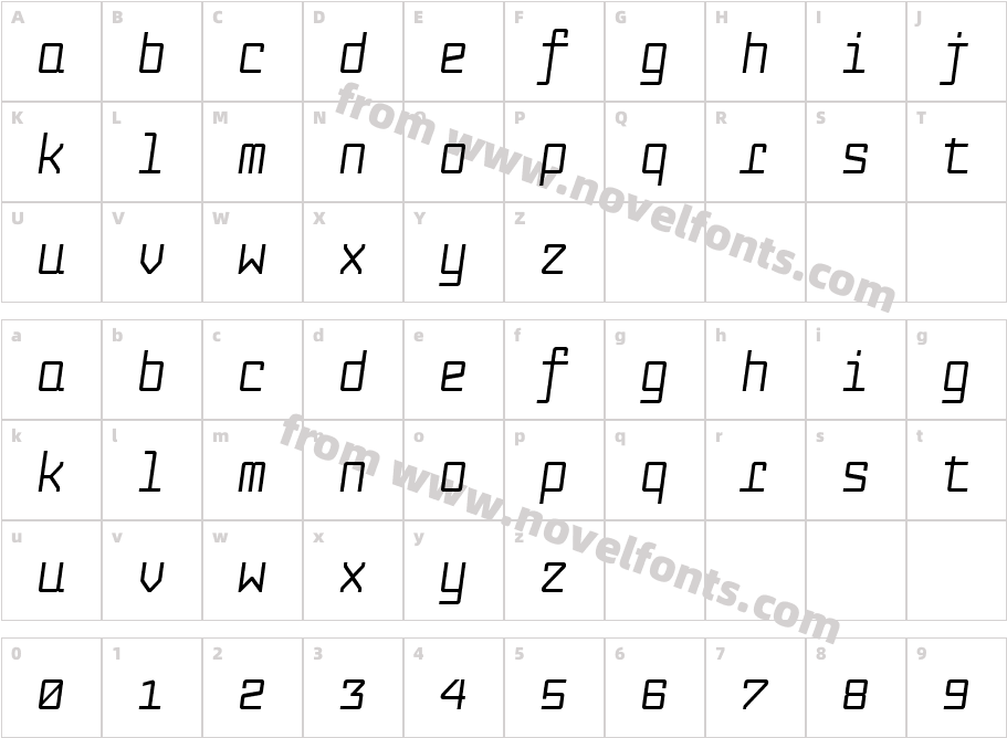 Fabryka4FMedium-ItalicCharacter Map