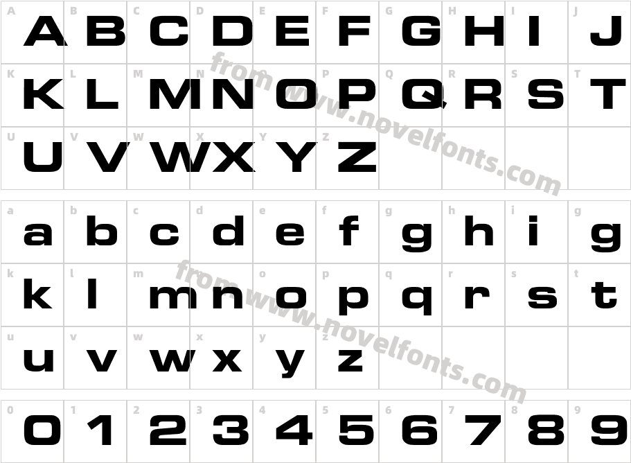 Euro TechnicExtCharacter Map