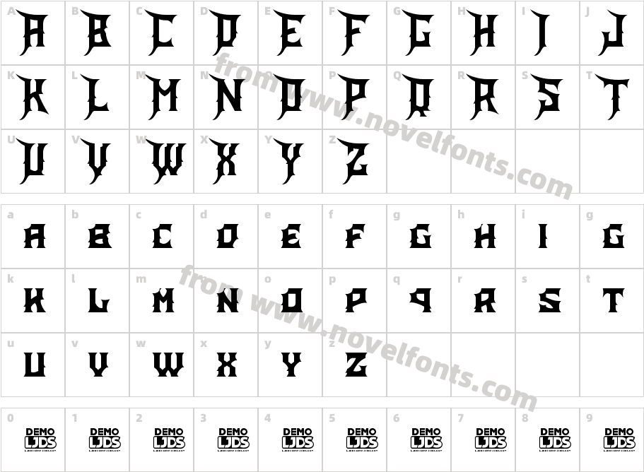 FalconCharacter Map