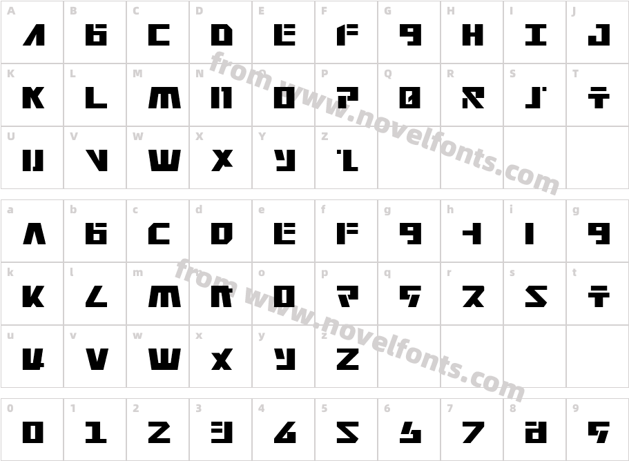 FalconheadCharacter Map