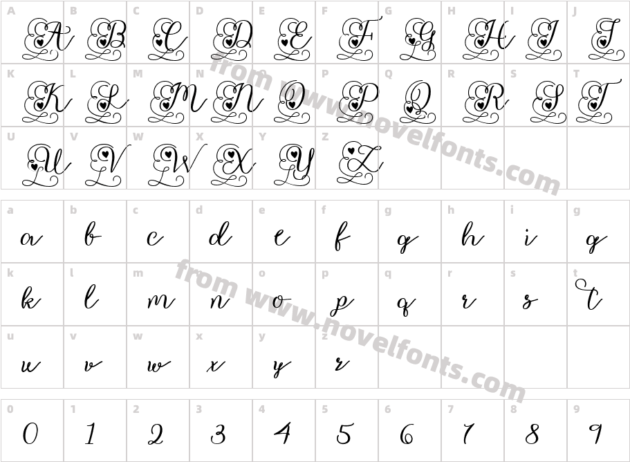 Fancy ValentineCharacter Map