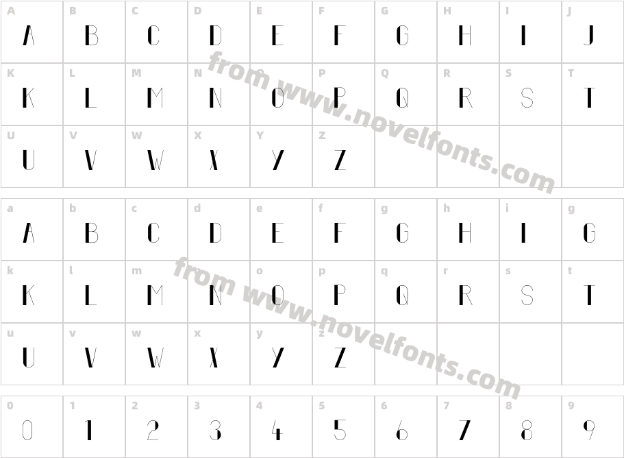 FiftyFiveCharacter Map