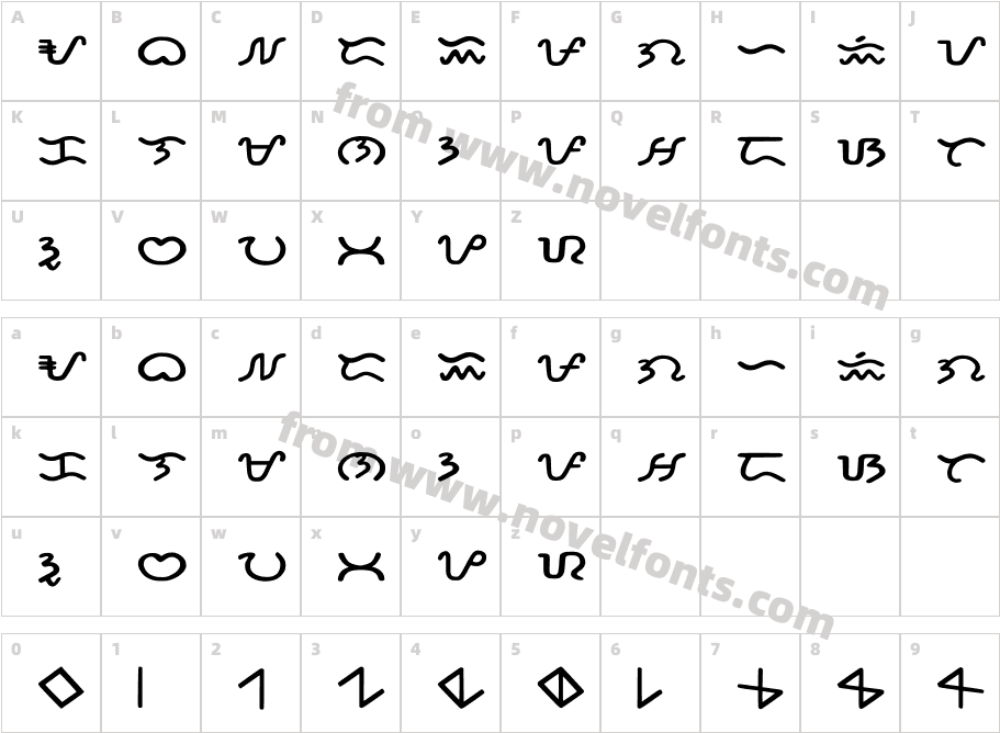 Filipiniz RegularCharacter Map