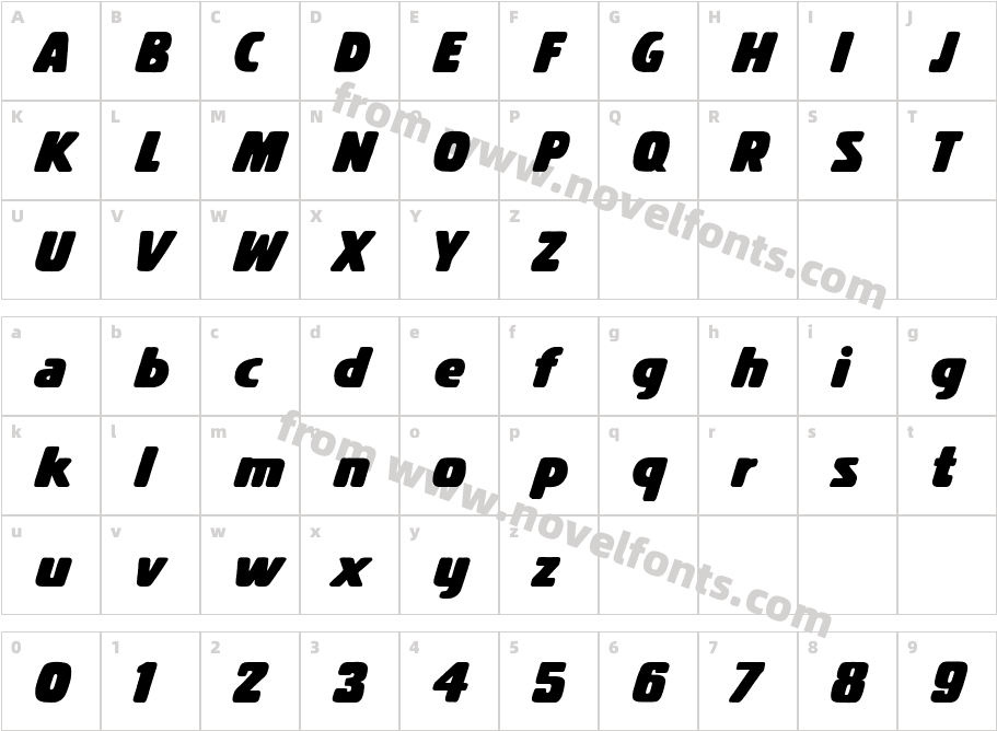 Fire CrackerCharacter Map