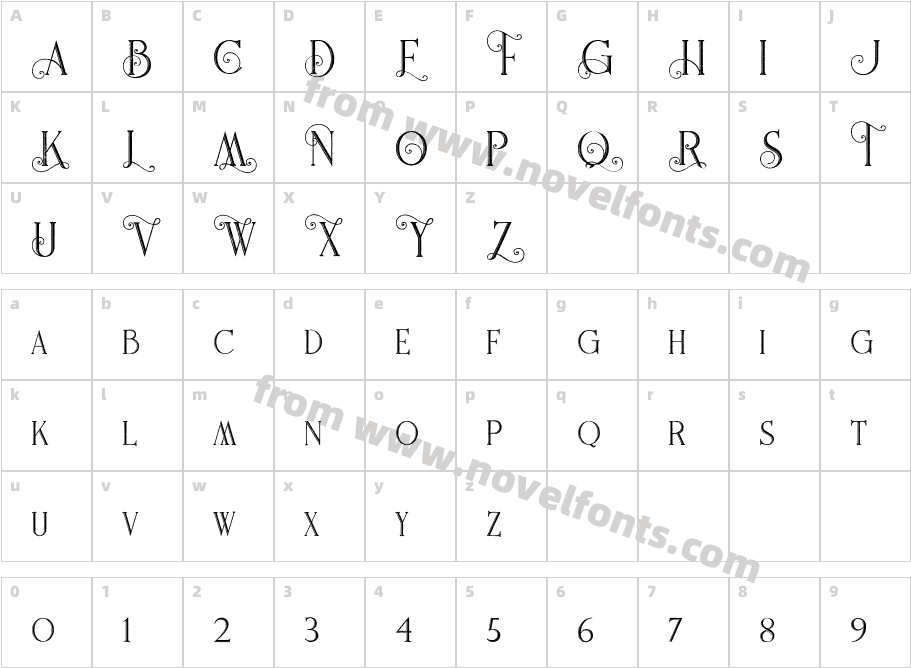 FladeoinlinegrungeCharacter Map