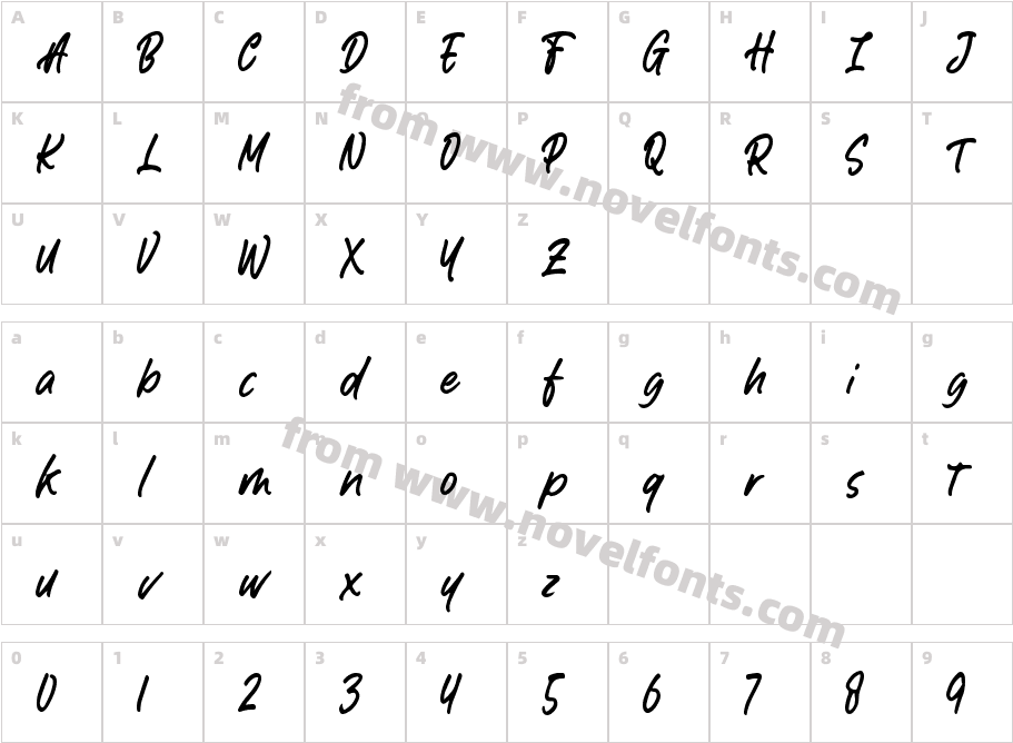 FlamboyanCharacter Map