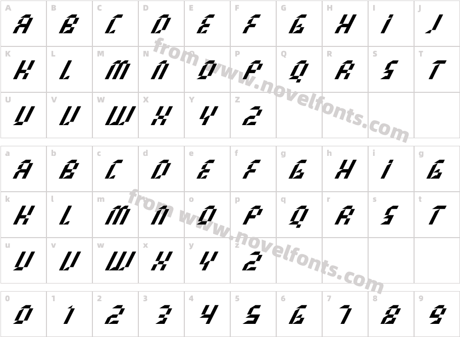 Flash-PK1lmCharacter Map