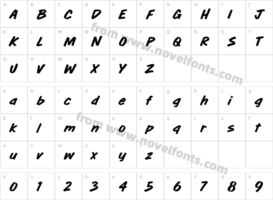 Flip SideCharacter Map