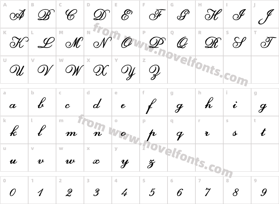 Florenzio BoldCharacter Map