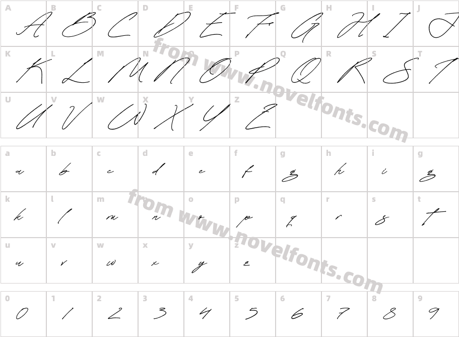 Florestta OpheralioCharacter Map