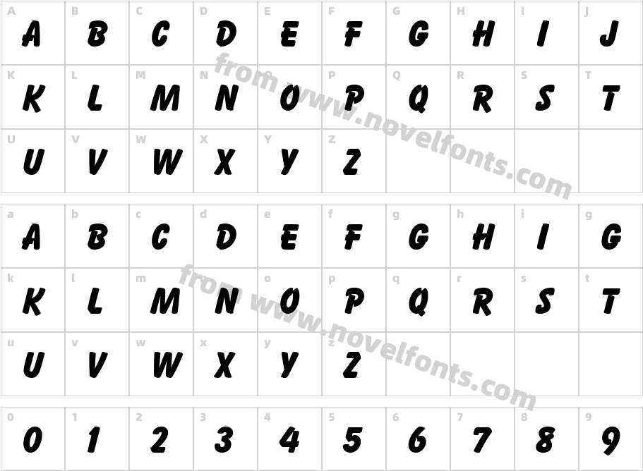 008-CAI978Character Map