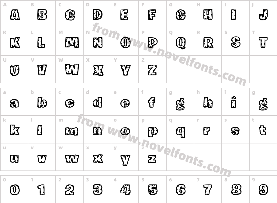 Fornicador AntiguoCharacter Map