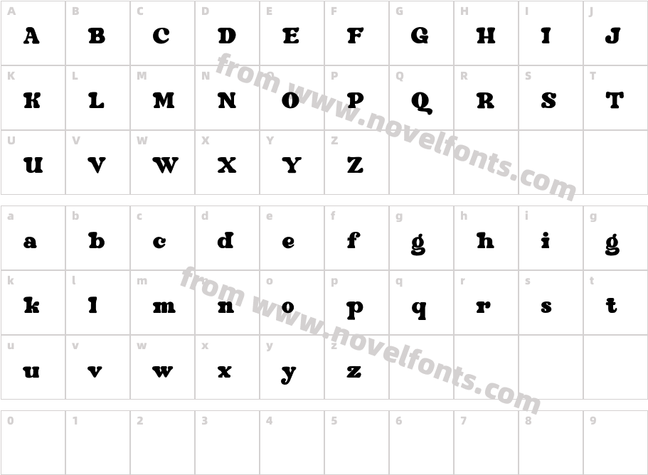 Fourthyla Free RegularCharacter Map