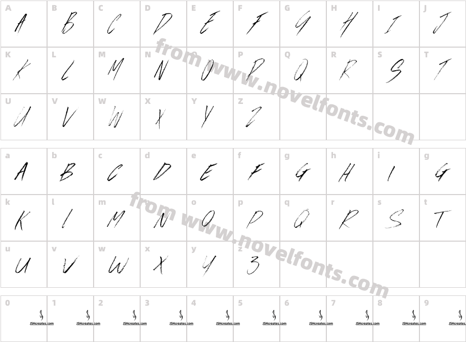 Evergreen BrushCharacter Map