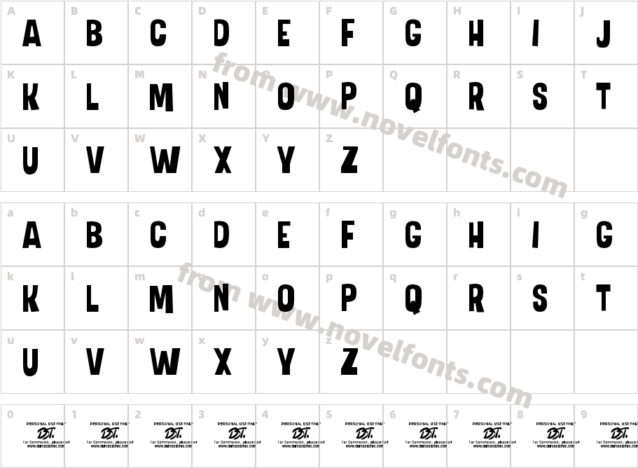 Freaky FreedomCharacter Map