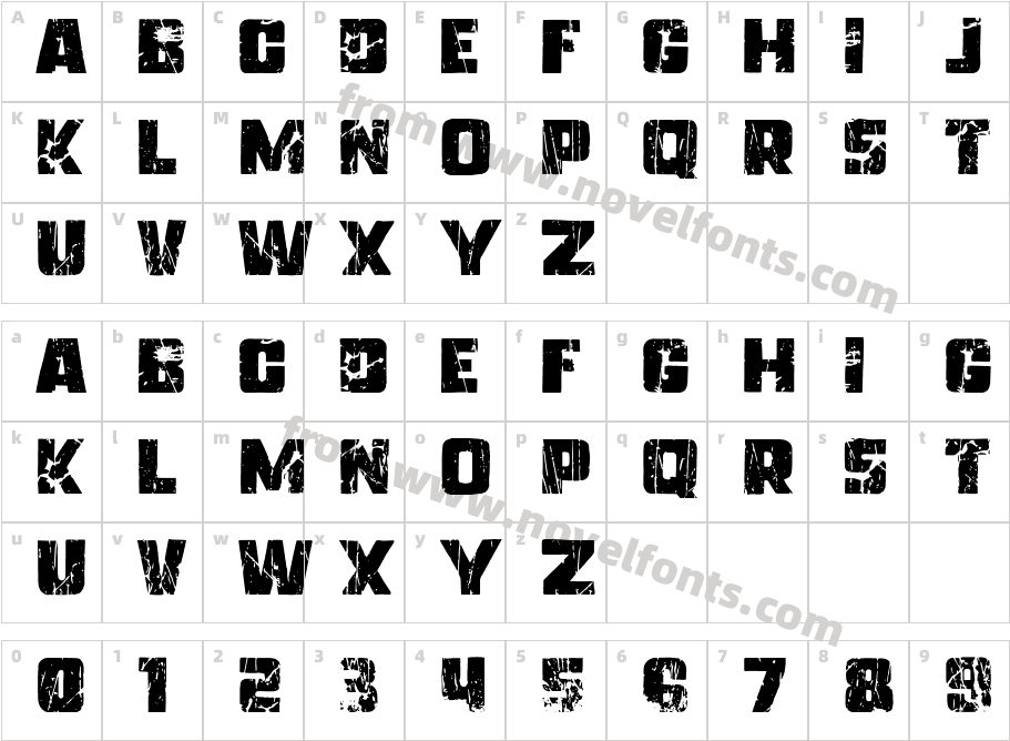 Freedom45Character Map