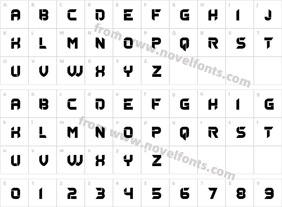 Freudian Slip RegularCharacter Map