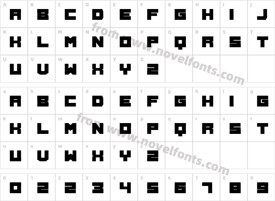 FrulaCharacter Map