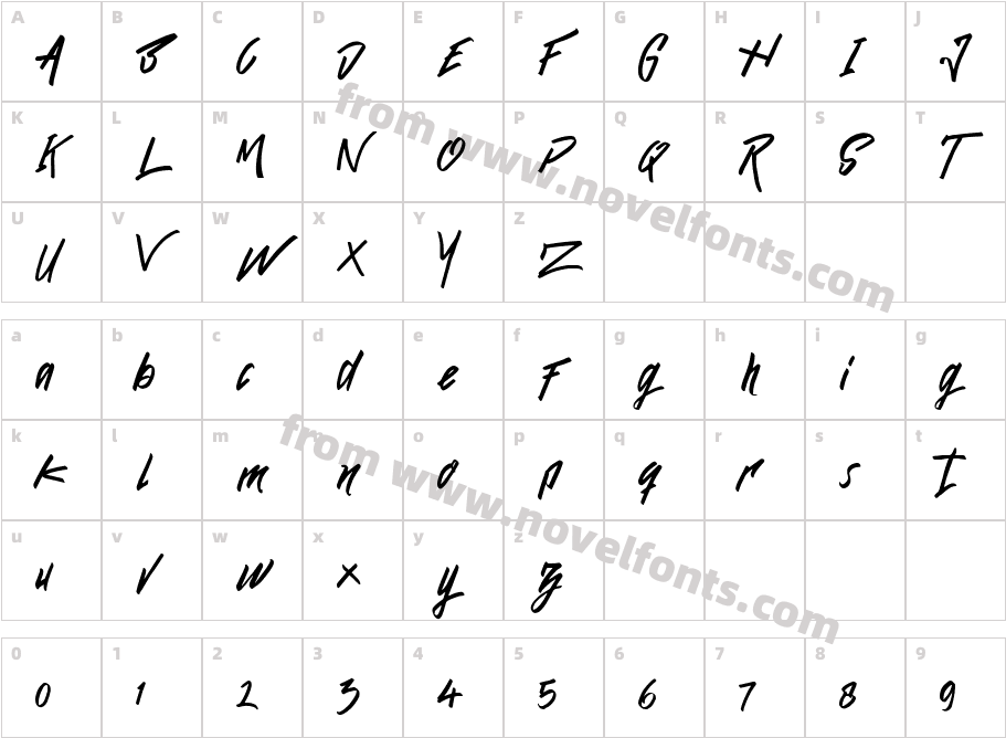 Funkies FREE PERSONAL USE RegCharacter Map