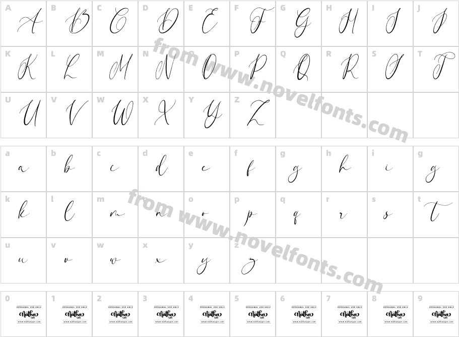 Fustier Personal UseCharacter Map