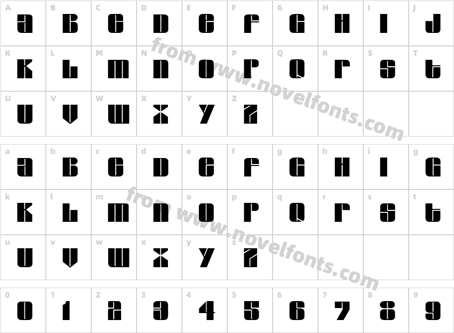 G761DecoCharacter Map