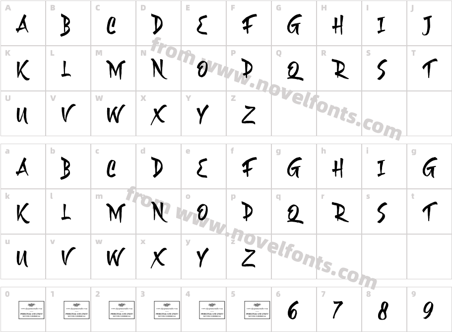 GalaxionCharacter Map