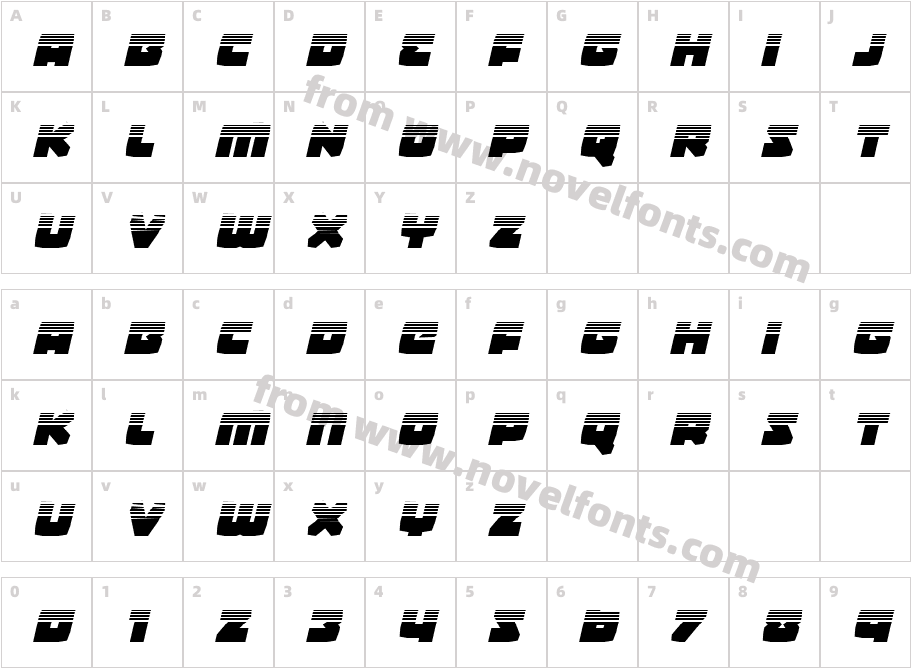 Gamer Spot Halftone ItalicCharacter Map