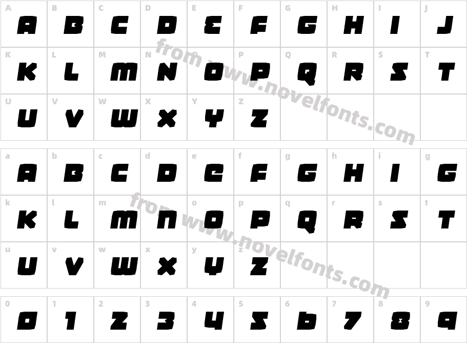 Gamer Spot Semi-ItalicCharacter Map