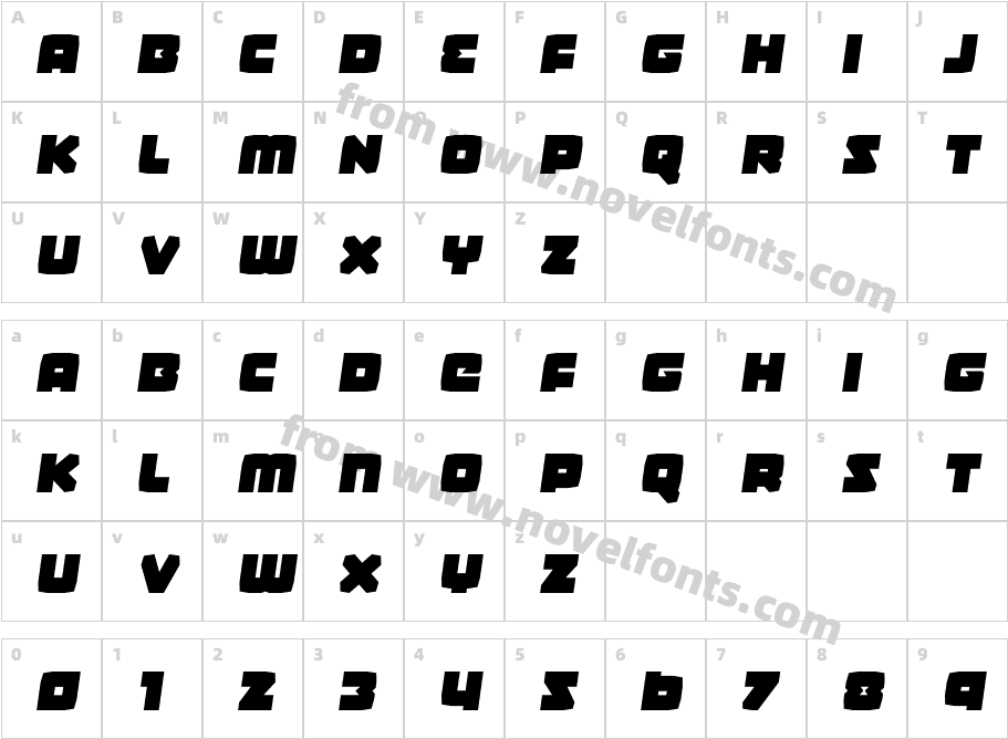 Gamer Spot Semi-ItalicCharacter Map