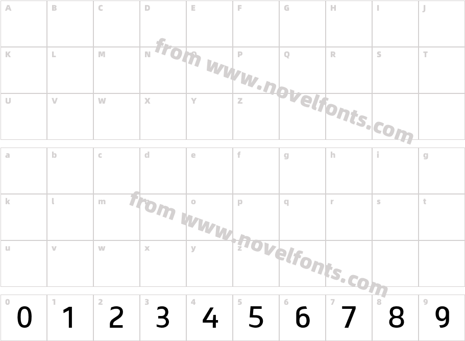 Gamila Arabic MediumCharacter Map