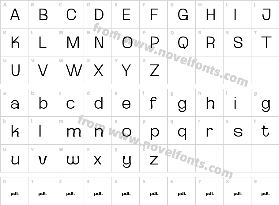 Ganyota ExtLtCharacter Map