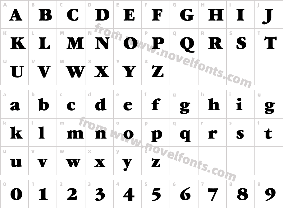 GaramondBookC-BoldCharacter Map