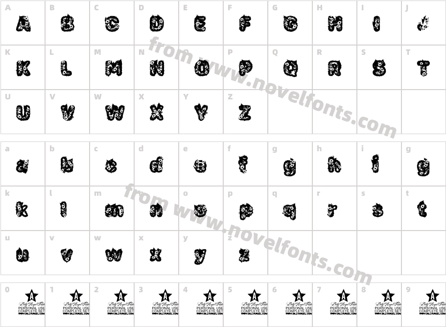 Gardener's Type Personal UseCharacter Map