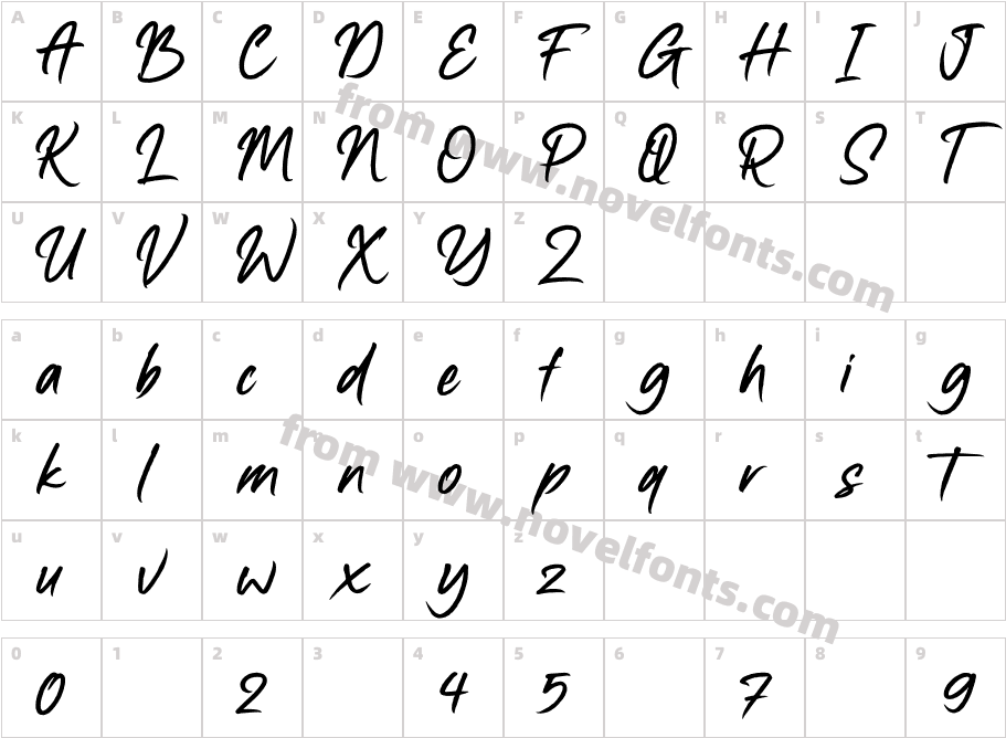 GasstockCharacter Map