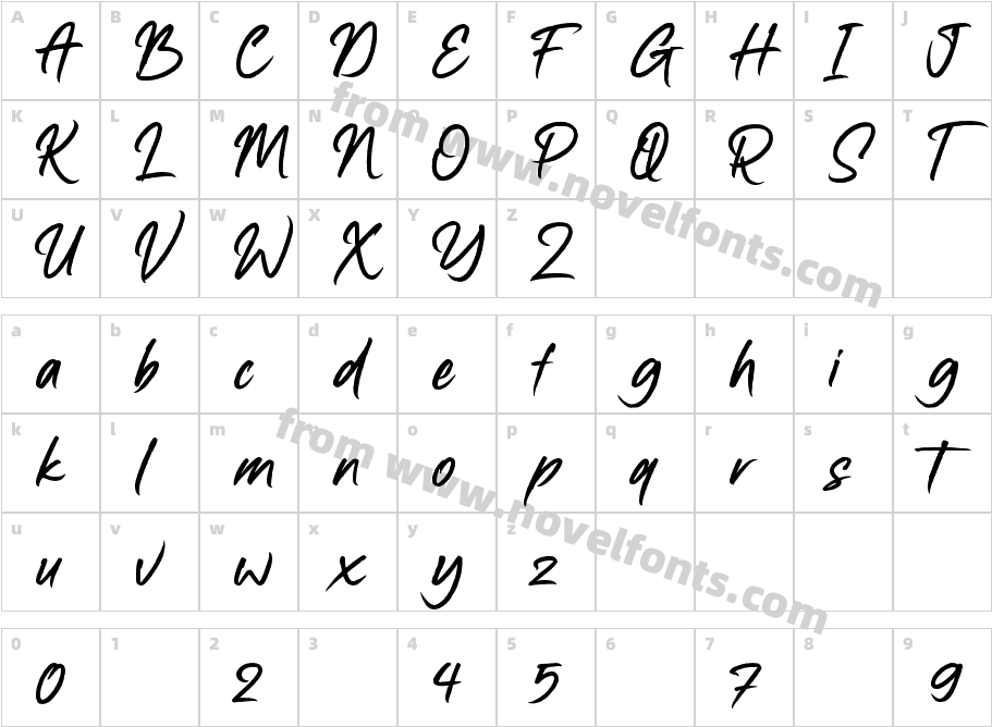 GasstockCharacter Map