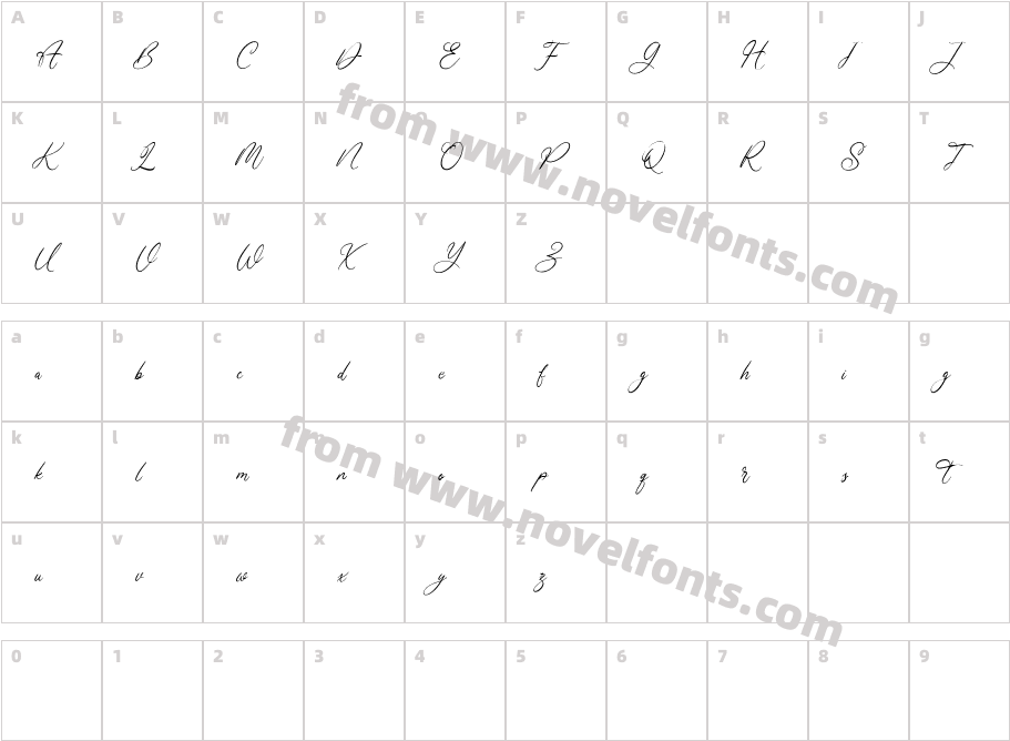 Gentroyal Free RegularCharacter Map