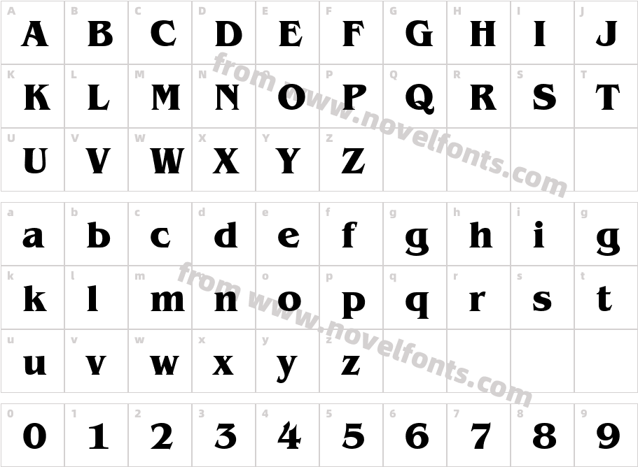 009-CAI978Character Map