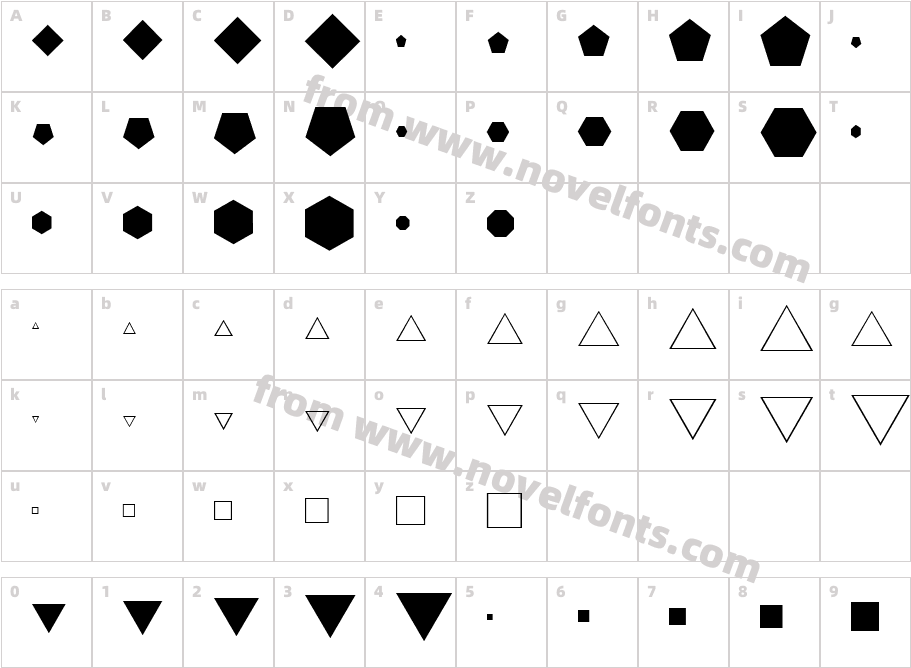 GeometryCharacter Map