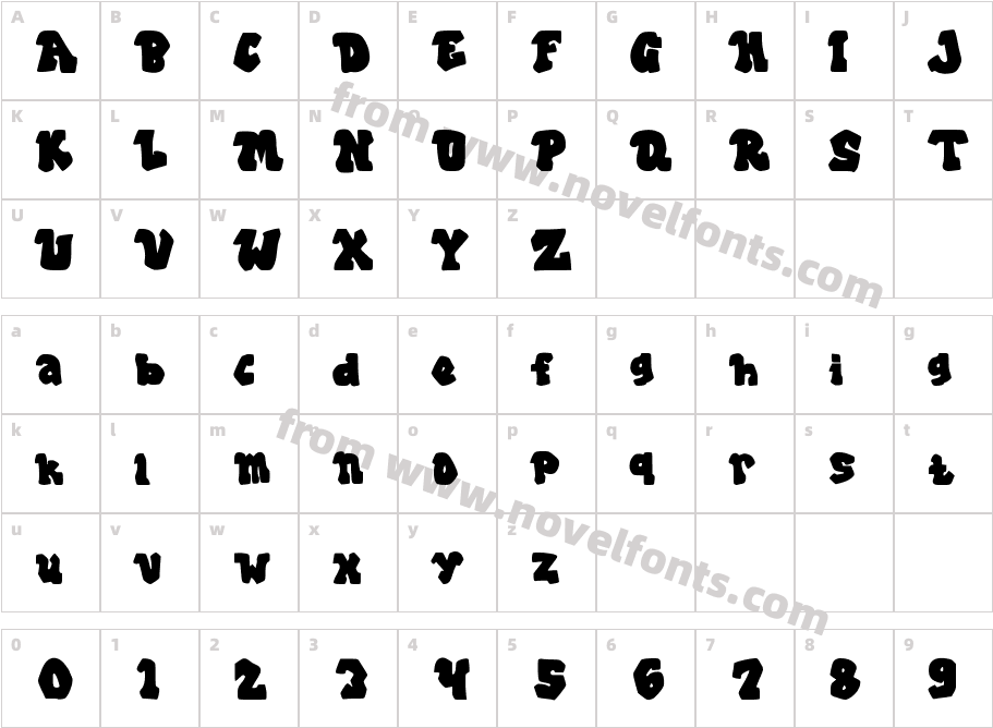 GerosideRegularCharacter Map